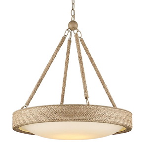 Hopscotch - 17W 1 LED Chandelier In Contemporary Style-25.5 Inches Tall and 24 Inches Wide
