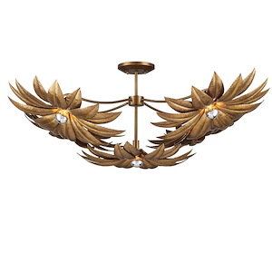 Alithea - 5 Light Semi-Flush Mount-18 Inches Tall and 45.25 Inches Wide