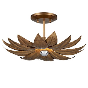 Alithea - 1 Light Semi-Flush Mount-9 Inches Tall and 18.25 Inches Wide