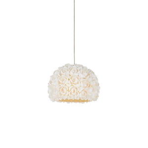 Virtu - 1 Light Round Pendant-11 Inches Tall and 5.5 Inches Wide - 1316691