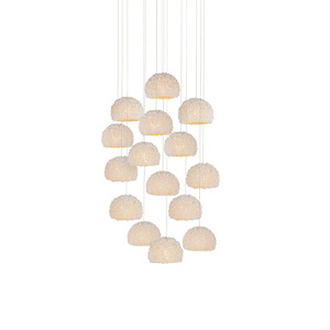Virtu - 15 Light Round Pendant-11 Inches Tall and 21 Inches Wide - 1316694
