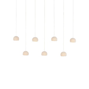 Virtu - 7 Light Rectangular Pendant-11 Inches Tall and 57 Inches Wide - 1316698