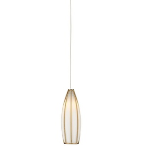Parish - 1 Light Round Pendant In Contemporary Style-20.5 Inches Tall and 5.5 Inches Wide