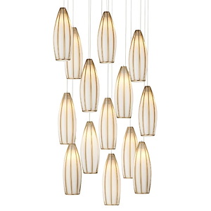 Parish - 15 Light Round Pendant In Contemporary Style-20.5 Inches Tall and 21 Inches Wide - 1316702