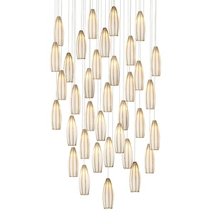 Parish - 36 Light Round Pendant In Contemporary Style-20.5 Inches Tall and 33 Inches Wide - 1316705