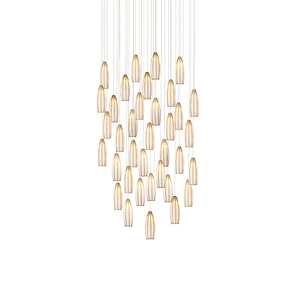 Parish - 36 Light Round Pendant In Contemporary Style-20.5 Inches Tall and 33 Inches Wide