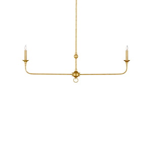 Nottaway - 2 Light Linear Chandelier-20.25 Inches Tall and 40 Inches Wide - 1348351