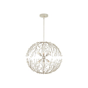 Shinju - 6 Light Orb Chandelier-27 Inch Tall and 25.5 Inch Wide