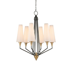 Hennin - 26.46W 6 LED Chandelier-35 Inch Tall and 28 Inch Wide - 1394485