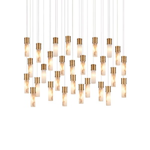 Cannula - 30 Light Linear Multi Drop Pendant-21.5 Inch Tall and 54 Inch Wide - 1394498