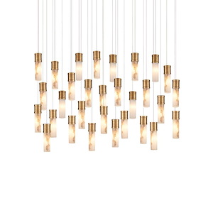 Cannula - 30 Light Linear Multi Drop Pendant-21.5 Inch Tall and 54 Inch Wide - 1394498