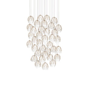 Banyan - 36 Light Round Multi Drop Pendant-19 Inch Tall and 33 Inch Wide - 1394507