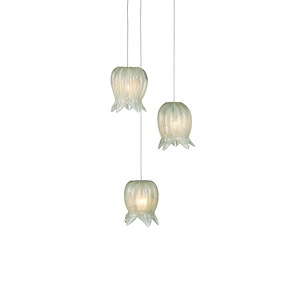 Polpo - 3 Light Round Multi Drop Pendant-13 Inch Tall and 7.5 Inch Wide - 1394510