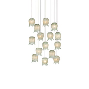 Polpo - 15 Light Round Multi Drop Pendant-13 Inch Tall and 21 Inch Wide - 1394512