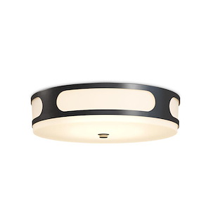Swale - 17W 1 LED Outdoor Flush Mount-5.25 Inches Tall and 17.5 Inches Wide - 1348373