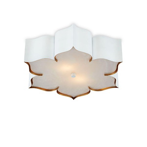 Grand Lotus - 2 Light Flush Mount In 4.5 Inches Tall and 19 Inches Wide - 1087585