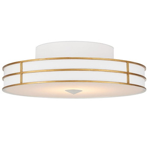 Fielding - 23W 1 LED Flush Mount In Modern Style-8 Inches Tall and 24 Inches Wide