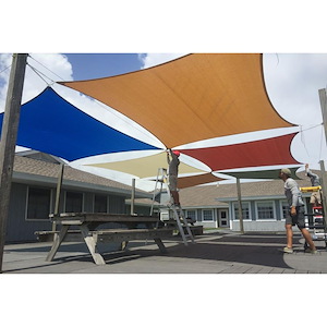 Premium 12&#39; Square Commercial Grade Shade Sail with Hardware Included