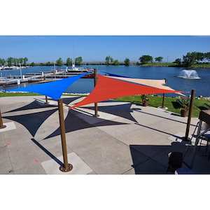 Premium 10&#39; Right Triangle Commercial Grade Shade Sail with Hardware Included