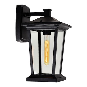 Leawood - 1 Light Outdoor Wall Lantern-15.3 Inches Tall and 8 Inches Wide