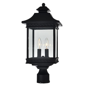 Cleveland - 2 Light Outdoor Post Lantern-20.2 Inches Tall and 9 Inches Wide