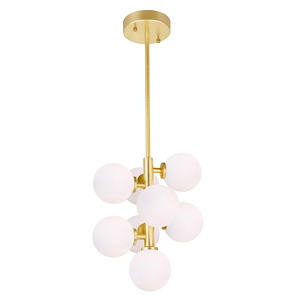 Arya - 56W 8 LED Pendant-14 Inches Tall and 12 Inches Wide
