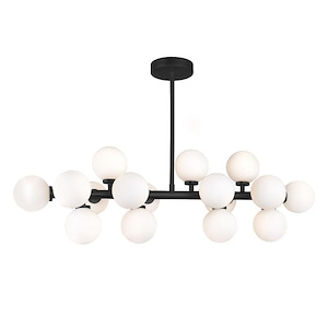 Arya - 112W 16 LED Chandelier-12 Inches Tall and 12 Inches Wide