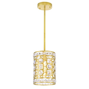 1 Light Pendant with Champagne Finish - 901016
