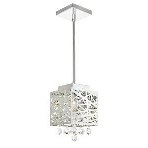 1 Light Mini Pendant with Chrome Finish