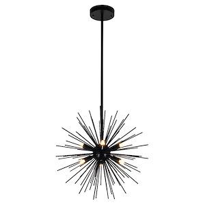 Savannah - 6 Light Chandelier-16 Inches Tall and 16 Inches Wide