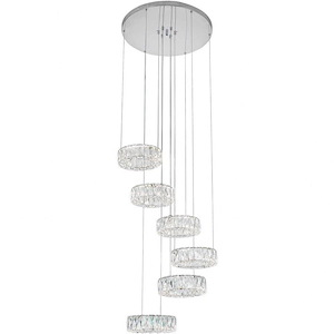 LED Chandelier with Chrome Finish - 901073