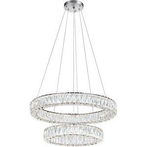LED Chandelier with Chrome Finish - 901075