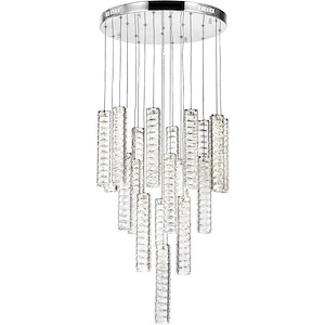 LED Chandelier with Chrome Finish - 901077