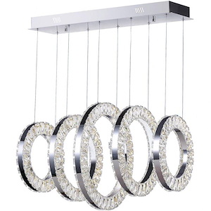 LED Chandelier with Chrome Finish - 901079