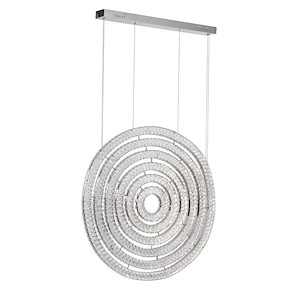 Celina - 150W LED Down Chandelier-37 Inches Tall and 5 Inches Wide - 1276952