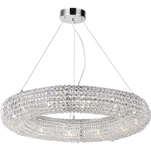 12 Light Chandelier with Chrome Finish - 901085