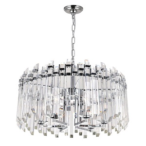 6 Light Chandelier with Chrome Finish - 901106