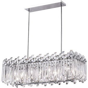 8 Light Chandelier with Chrome Finish - 901109