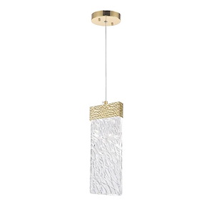 Carolina - 9.5W LED Down Pendant-13 Inches Tall and 1 Inches Wide - 1276970