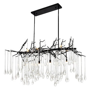 Anita - 10 Light Down Chandelier-25 Inches Tall and 26 Inches Wide - 1276975