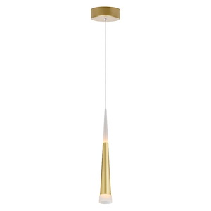 Andes - 5W LED Down Mini Pendant-18 Inches Tall and 2 Inches Wide