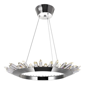 Arctic Queen - 17W LED Up Chandelier-3 Inches Tall and 24 Inches Wide