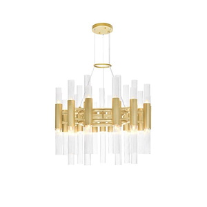 Orgue - 210W 42 LED Down Chandelier-17 Inches Tall and 20 Inches Wide