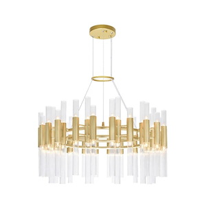 Orgue - 360W 72 LED Down Chandelier-17 Inches Tall and 32 Inches Wide
