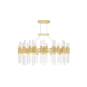 Orgue - 360W 72 LED Down Chandelier-17 Inches Tall and 24 Inches Wide