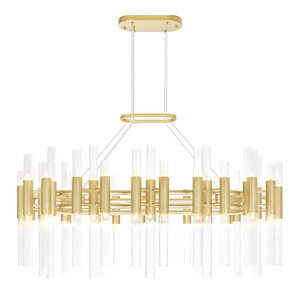 Orgue - 360W 72 LED Down Chandelier-17 Inches Tall and 24 Inches Wide - 1276993