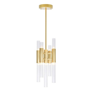 Orgue - 45W 9 LED Down Mini Pendant-15 Inches Tall and 8 Inches Wide