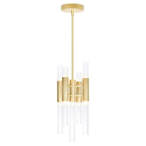 Orgue - 45W 9 LED Down Mini Pendant-15 Inches Tall and 8 Inches Wide - 1276994