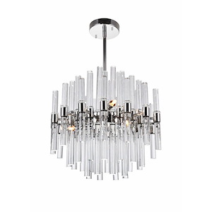 8 Light Chandelier with Polished Nickel Finish - 901231