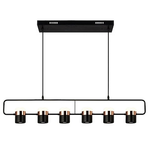 Moxie - 36W LED Chandelier-7 Inches Tall and 3 Inches Wide